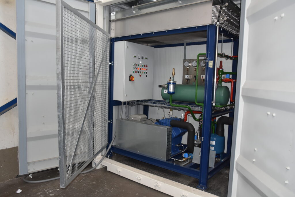 Detailed view of the machine room. The robust design enables reliable operation even under harsh conditions.