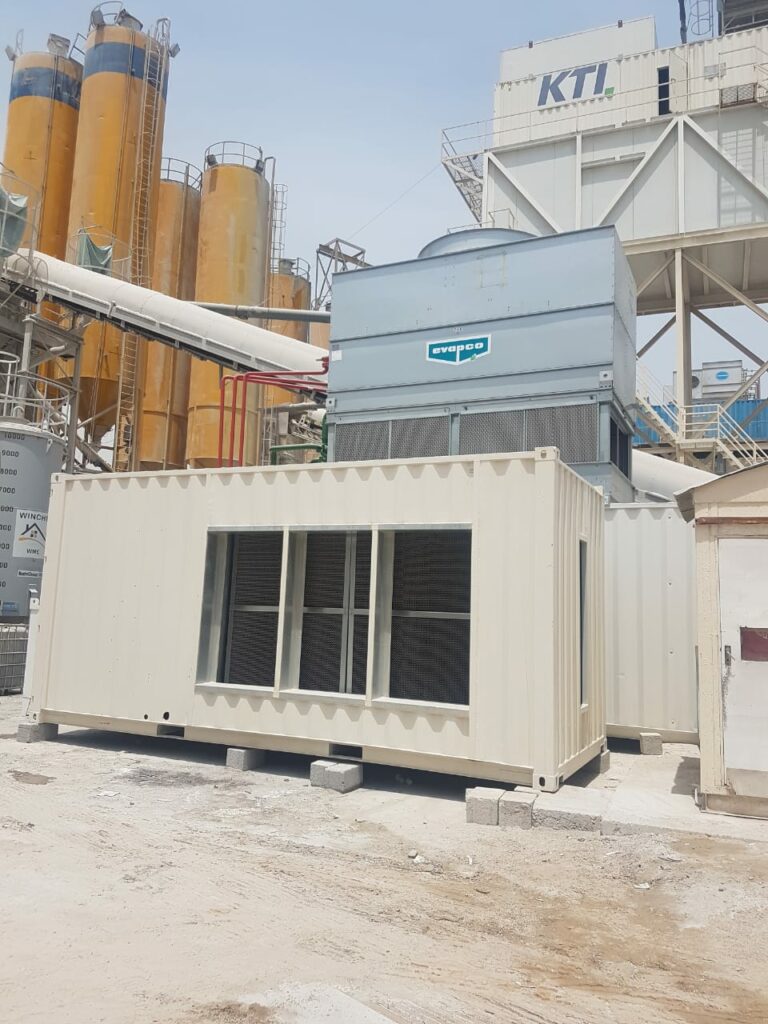 Air scrubber of a cold air system. This keeps the heat exchangers clean so that the system always runs efficiently and reduces the maintenance effort.
