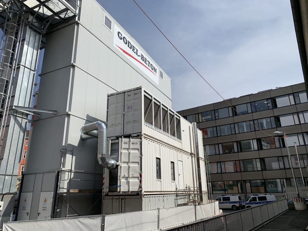 Cold air system for silo cooling on large construction site for infrastructure renewal. Construction requirements make temperature control of the gravel necessary.