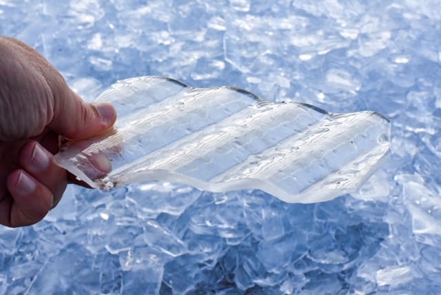 Detail of plate ice